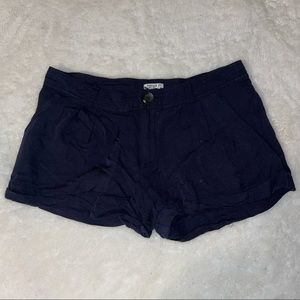 Navy blue fabric shorts - size 25 (XS or S)